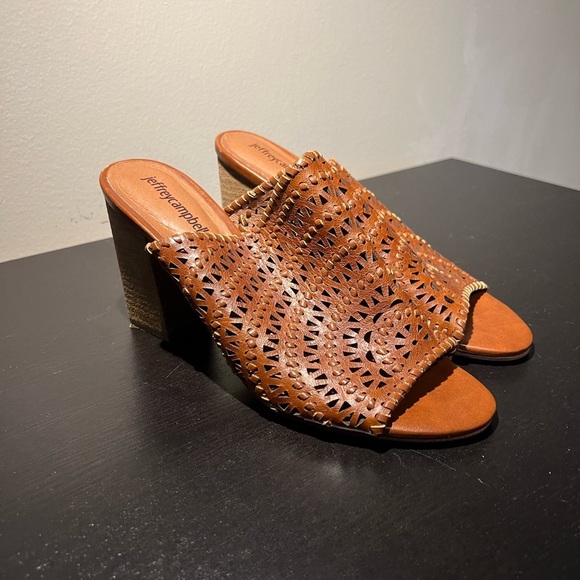 Jeffrey Campbell Shoes - Jeffrey Campbell Brown Leather Mules